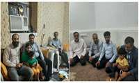 دیدار با خانواده های دو تن از همکارانی که در بحران کووید به دیار حق شتافتند