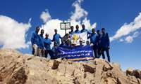 صعود تیم کوهنوردی دانشگاه علوم پزشکی هرمزگان به قله شاهوار استان سمنان